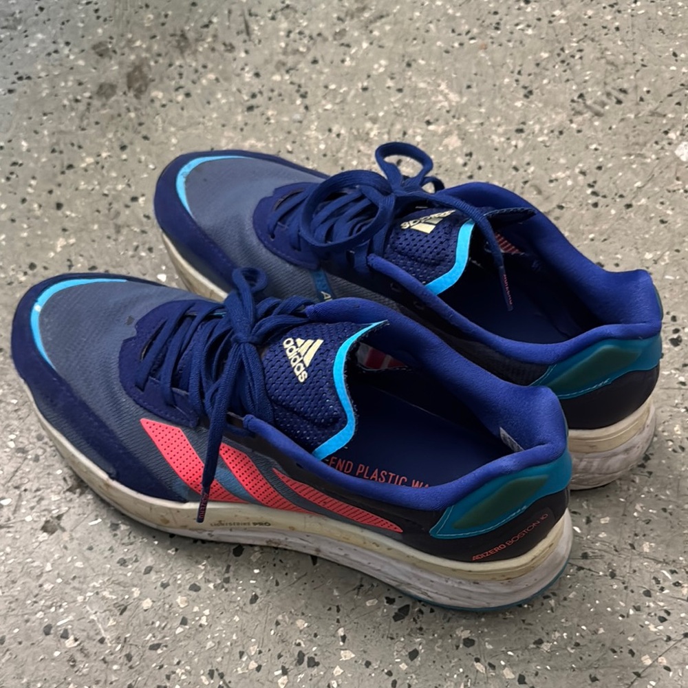 Adidas Blue and Pink Athletic Shoes with Sporty Design